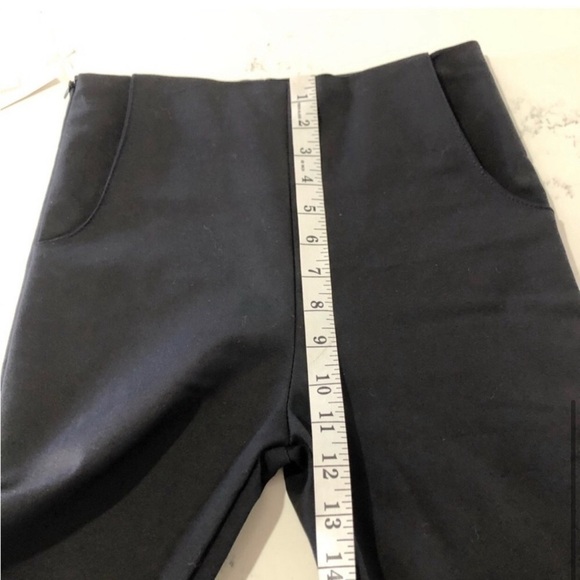 NEW MOSS STUDIO high rise crop black pants size:M. - Picture 6 of 13